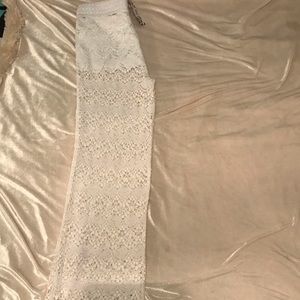 White Lace Pants